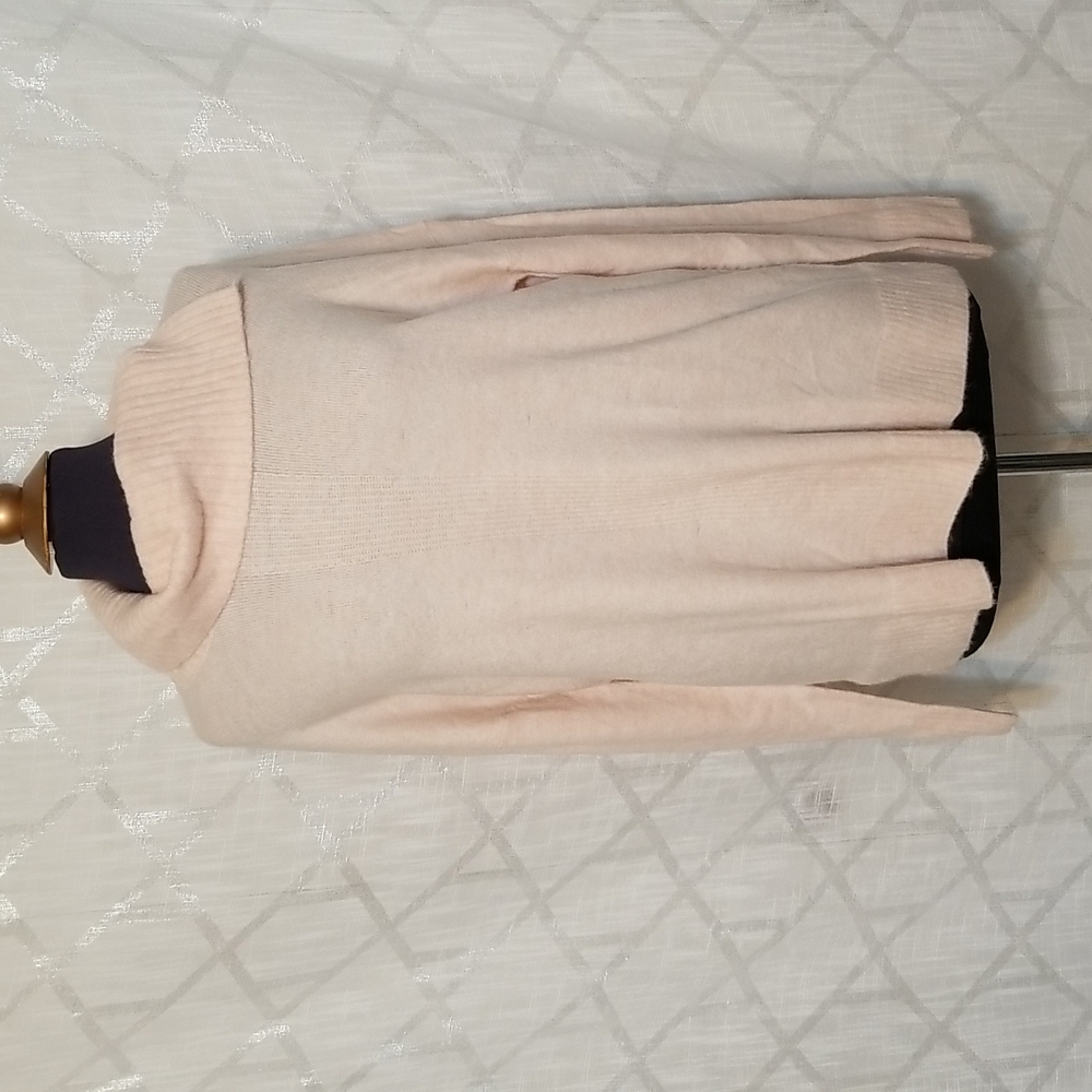 Banana Republic Sweater Womens Size Large Flap Collar Pink Knit Fall Winter